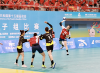 江苏女子手球队实现全运会“三连冠”